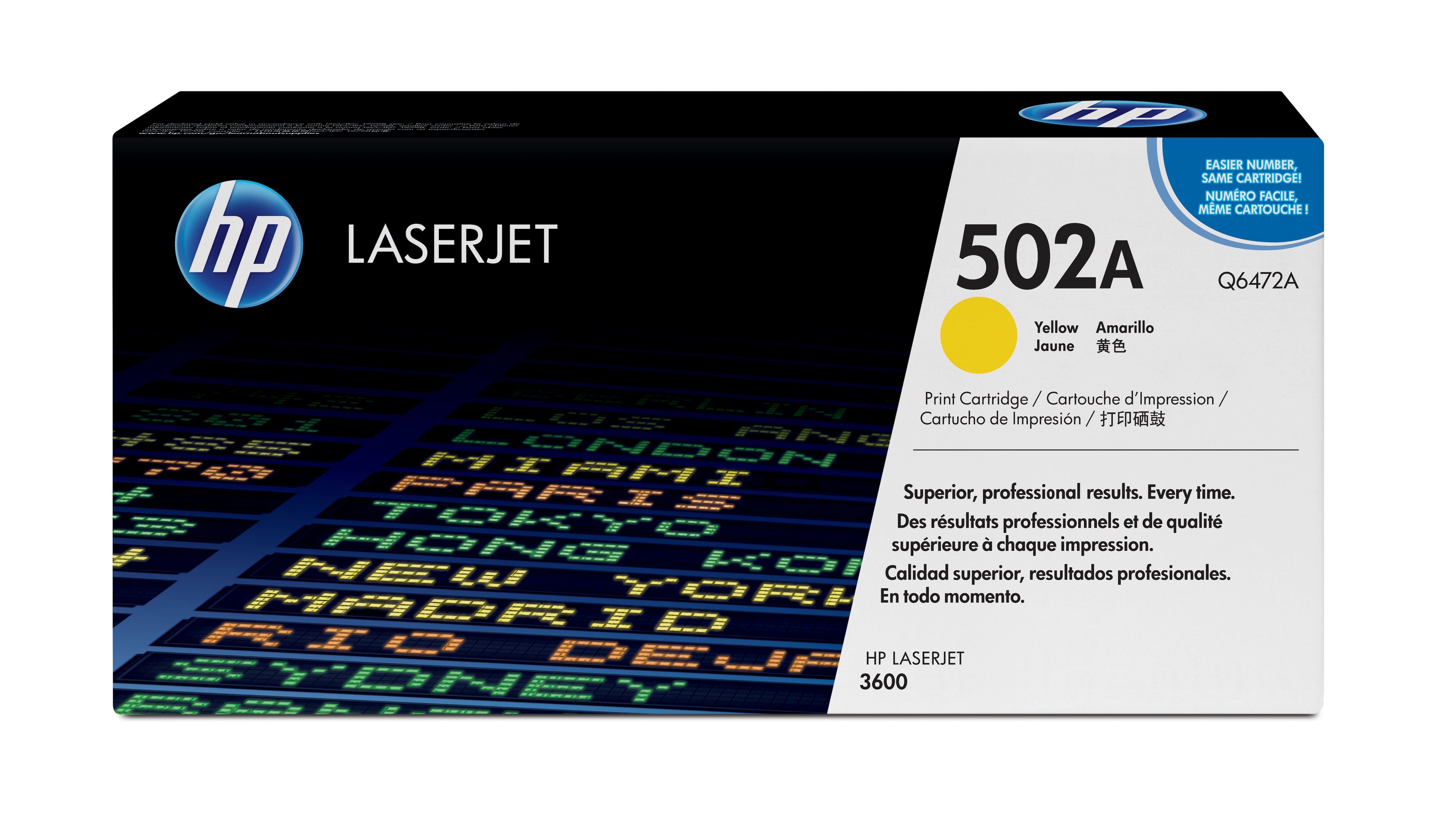 HP 502A Gele Toner Cartridge - Origineel - Q6472A