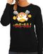 Bellatio Decorations Shoppartners Bv Funny emoticon sweater scheldend / vloekend zwart voor dames - Fun / cadeau trui XXL