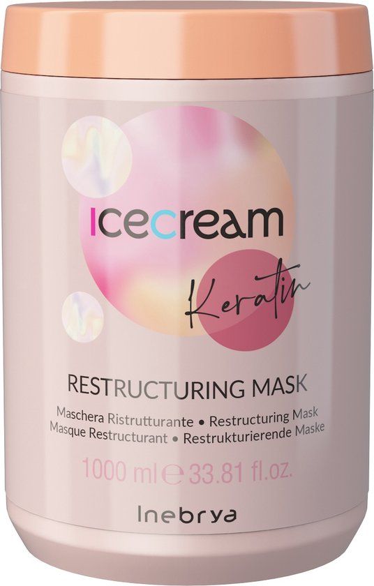 Inebrya - Ice Cream Restructering Mask - 1000ML - Keratin