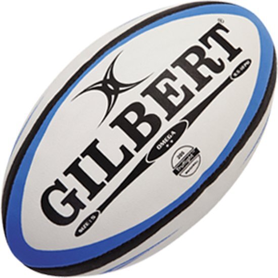 Gilbert rugbybal Match Omega Blu/Blk maat 4