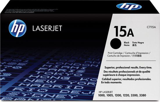 HP 15A Zwarte Originele LaserJet Tonercartridge - C7115A