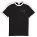 PUMA T7 Love Of The Cat Ringer T-shirt voor Heren, Zwart, Maat S