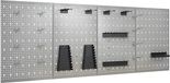 vidaXL Gaatjespaneel - Wandgemonteerd - 40x58 cm - Staal - Grijs
