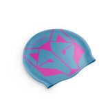 Otso bonnet de bain bleu clair / rose fluo