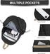 Sac à dos multifonctionnel, sac à dos pour ordinateur portable, sac à dos d'école, toile, imperméable, unisexe, uni