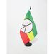 AZ FLAG Tafelvlag Vrede Rasta 21x14 cm Polyester 100D Plastic Voet