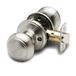 Copper Creek Polished Stainless Steel Round Colonial Door Knobs - 1 Pack