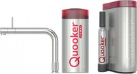 Quooker Front 5-in-1 kokend water kraan RVS met COMBI+ boiler en CUBE reservoir