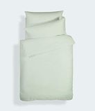 Bianca Plain Dyed Light Green beddengoedset, 90 cm, 100% percale katoen
