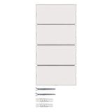 Hager 80164780 – toetsenbord 4 stappen, S/B, wit/wit fleece