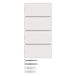 Hager 80164780 – toetsenbord 4 stappen, S/B, wit/wit fleece