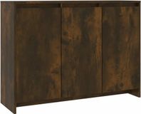 vidaXL Dressoir 102x33x75 cm bewerkt hout gerookt eikenkleurig