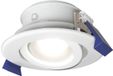 HOFTRONIC Lima LED inbouwspot - 4 Watt - 345 Lumen - 6500K Daglicht Wit - GU10 - Dimbaar - Rond - Kantelbaar - IP65 Waterdicht - Wit