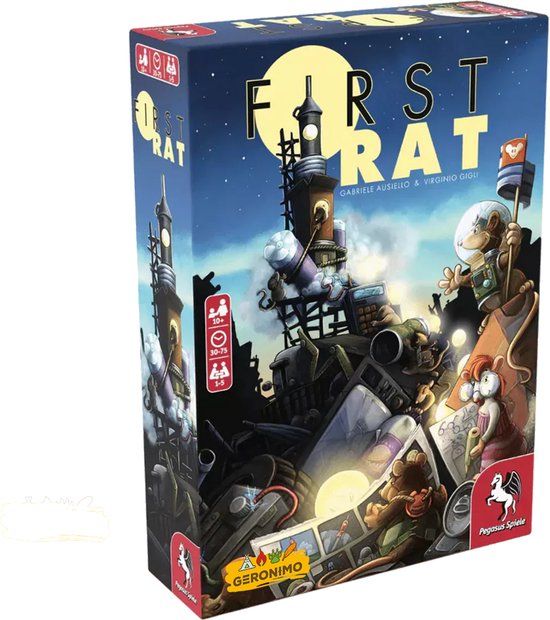 Geronimo Games FIRST RAT NL - Strategisch Spel - 1-5 Spelers - Vanaf 10 Jaar
