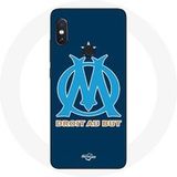 Maniacase Hoesjes voor Xiaomi Redmi Note 5 Pro Olympique de Marseille OM blauw logo
