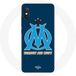 Maniacase Hoesjes voor Xiaomi Redmi Note 5 Pro Olympique de Marseille OM blauw logo