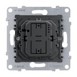 LEGRAND, Seano 765041 Universele keydimmer-inzetstuk zonder neutrale geleider, faseaan-/afsnijding met automatische belastingherkenning, schroefklemmen, 3-125 W