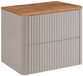 3xE living Meuble vasque suspendu 60 cm, cachemire/chêne craft, Linea