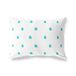 BonaMaison Turkoois-Wit Decoratieve Kussensloop, Kussenhoezen Bank, Decoratieve Kussenhoesjes, Kussensloop; Sofa, Slaapkamer, Kantoor, Auto 45x60 Cm - Ontworpen en vervaardigd in Turkije