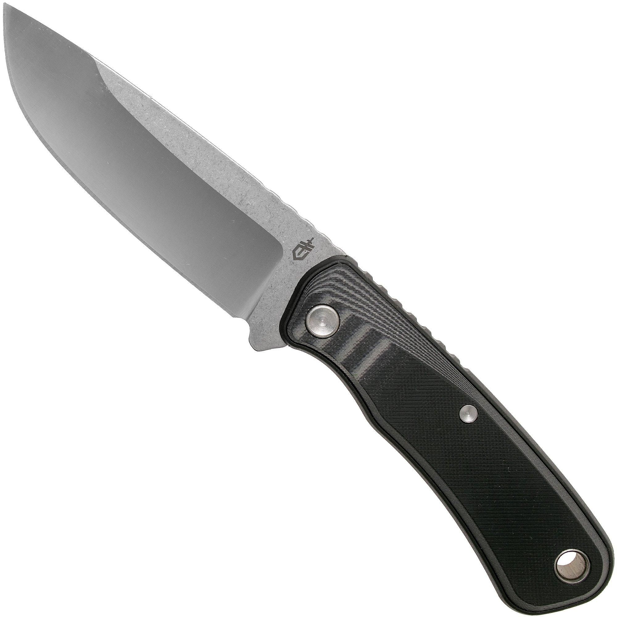 Gerber Downwind Fixed Drop Point 30-001817 Black G10 Outdoor Knife