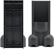 Support d'aspirateur Support mural - Station d'accueil pour balai - Organisateur d'aspirateur - Construction solide - 12 x 20 cm - Noir