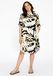 YOEK Robe-chemise jaune / noir / blanc