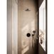 Hotbath Cobber opbouw regendoucheset – Ø20 cm hoofddouche – 40 cm gebogen wandarm – zwart mat PVD SWIBS12AMBP