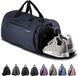 Fitgriff Sporttas & Reistas V1 met Schoenenvak en Natvak – Travel Bag voor Heren en Dames – Tas voor Reizen, Gym, Fitness en Outdoor (Marineblauw, 58 x 31 x 31 cm (Medium))