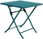 Hespéride Vierkante opvouwbare tuintafel voor 2 personen van staal, model GREENSBORO