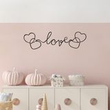 Stijlvol zwart decoratief metalen wandaccessoire, 19 x 70 cm