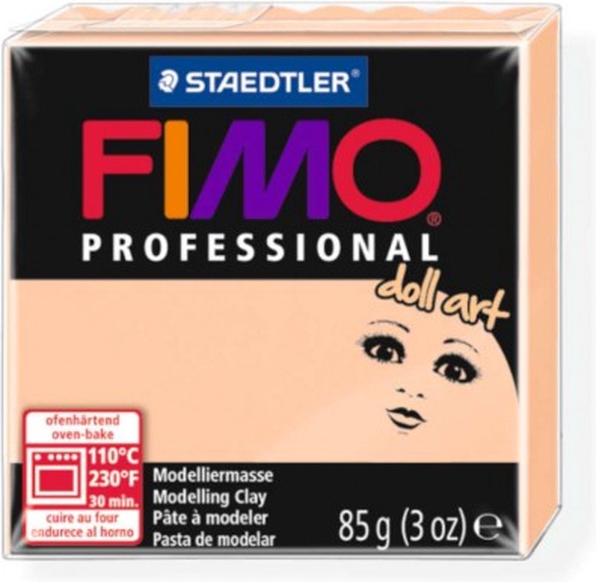 Fimo nr435 Professional Doll art 85g ondoorz. camee