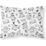 Belum | Kussensloop van 100% katoen Monster Black 30 x 50 cm