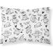 Belum | Kussensloop van 100% katoen Monster Black 30 x 50 cm