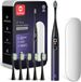 Oclean Sonic Electric Toothbrush Adults X Series Pro Travel Set, Smart Touchscreen, 3 Modes, 84000 VPM, Lasts 30 Days, 2 in 1 Magnetic charger Wall-Mount, 6 Replacement Heads & Travel Case - Purple