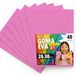 OFITURIA EVA-rubber met glitter voor creatief handwerk, glanzende schuimplaten voor doe-het-zelf, schoolprojecten, decoratieve kunst, scrapbooking, 20 x 30 cm (glitterroze, 40 stuks)