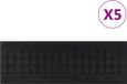 vidaXL Trapmatten 5 stuks - Rubber - 25x75 cm - Zwart