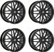 Oxigin 4 Oxigin jantes, modèle Oxcross, 7.5x18 pouce, ET25, 5x112 trous de boulon, adapté pour Seat Alhambra et Tarraco (SWM)