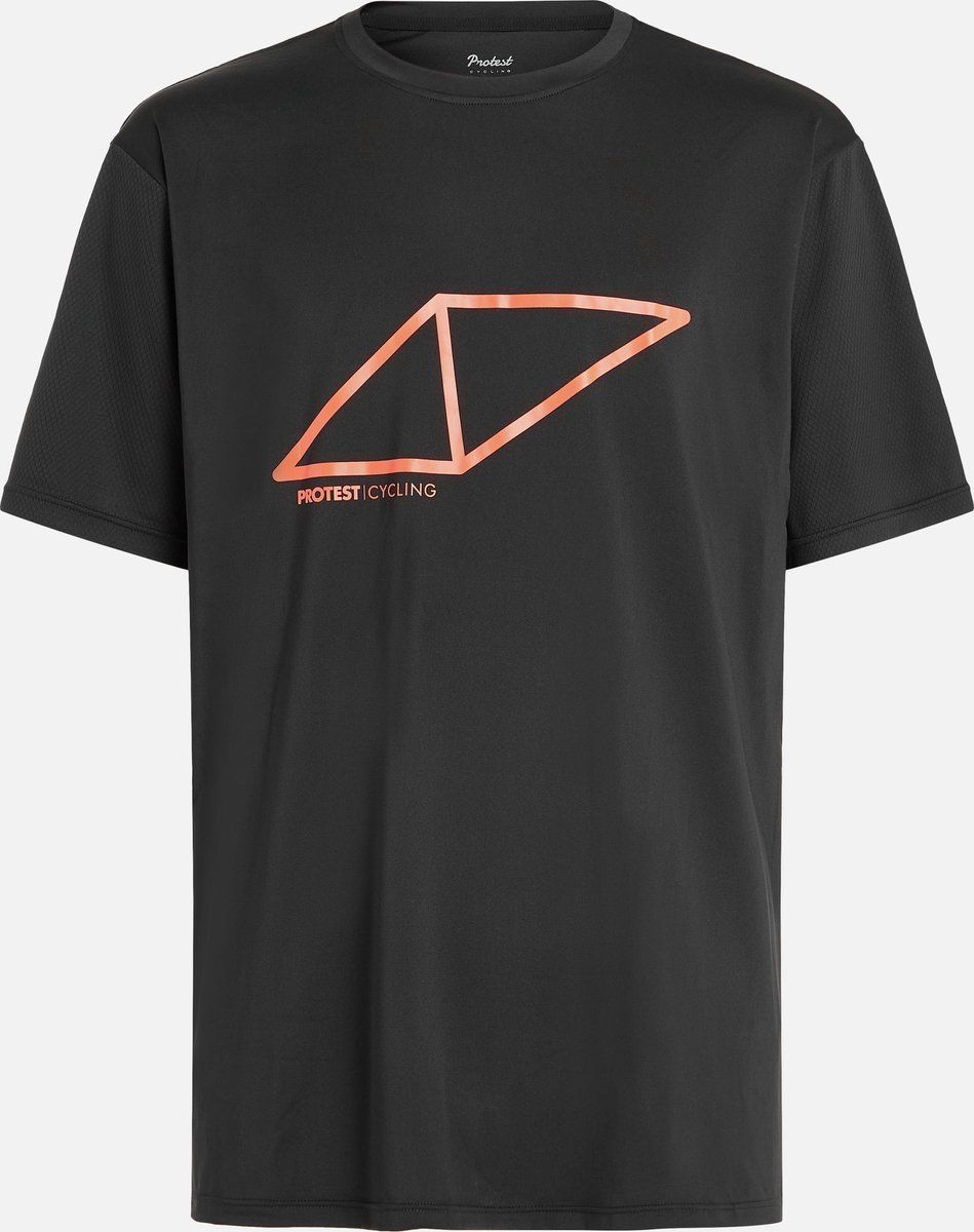 Protest Prtpottier Fiets T-shirt Heren - Zwart - Maat XXXL - 8719947376551