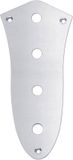Boston CP-JB-AC Controleplaat voor Jocker Basgitaar - Chroom met 9,5mm Gaten