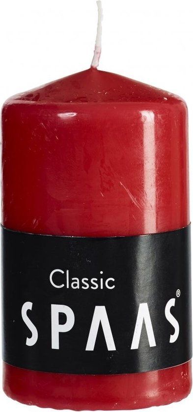 Spaas Cylinder Ø6cm x 10cm rood