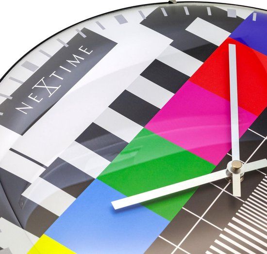 NeXtime Testpage Dome Wandklok - 35 cm - Meerkleurig