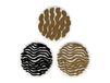Nordic Nest Marimekko Assiette Hyräily Ø20 cm, lot de 3 Blanc-marron-noir