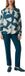 comma Bloes - 69A7 BLUE GREEN - Maat 44 - Lange mouw - Ronde hals - Katoen - Vrouwen
