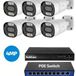 RobiCam POE RobiCam-set, bestaande uit: 6 caméras, un enregistreur NVR et un commutateur POE