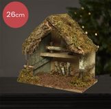 Kaemingk Nativity scene natural L30B18H26cm green