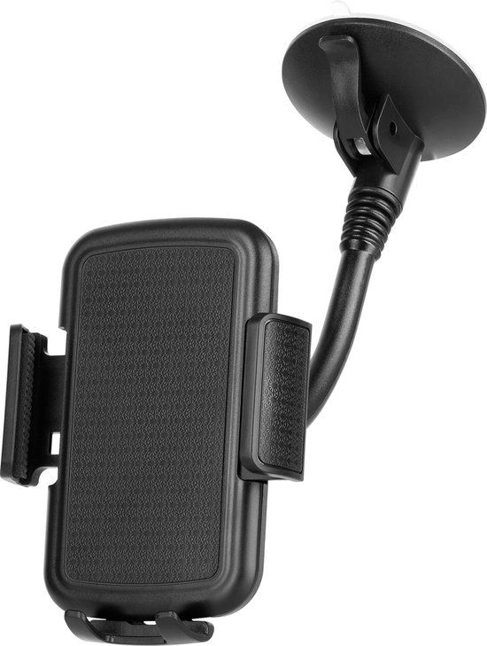 Krüger&Matz Universele Telefoonhouder Auto Flexibele Arm Zwart