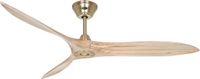 Casafan Eco Airscrew 152 MG-NT Plafondventilator Messing met naturel vleugels 152 cm