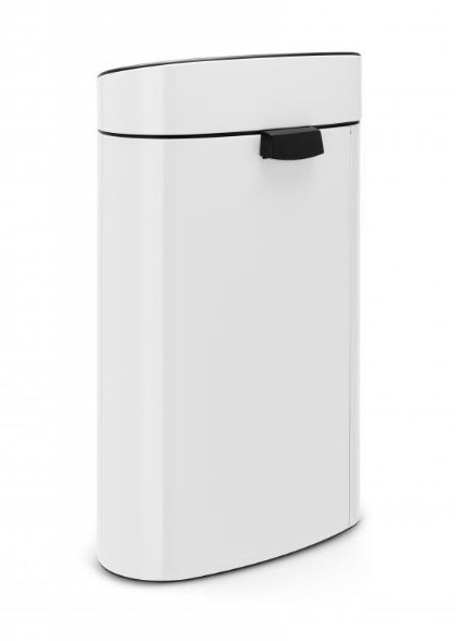 Brabantia 40L Corner Waste Bin - White