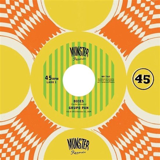 Dices Grupo Pan & Jean Paul El Troglodita - Dices / Fuerra De AtracciÓN (7" Single) (Limited Edition)