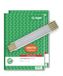 Sigel SD063 boekenboekje 3-voudig, 1, 2 en 3 Vellen bedrukt, A4, 3x40 vellen 2 Stuk + gratis Meterstab